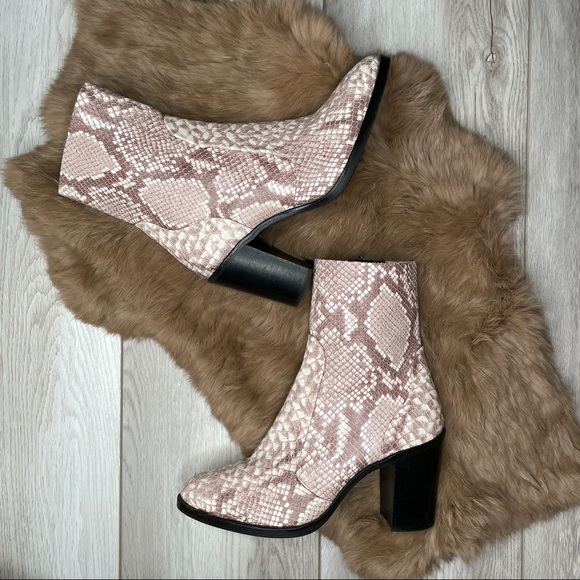 Snake Heeled Booties - Picture 5 of 8